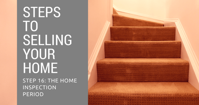 Step 16 to Selling Your Home - The Home Inspection Period