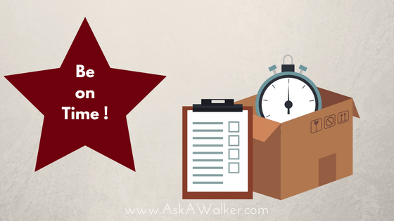 buyers etiquette be on time