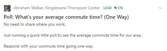 22315 - Commute Survey NextDoor