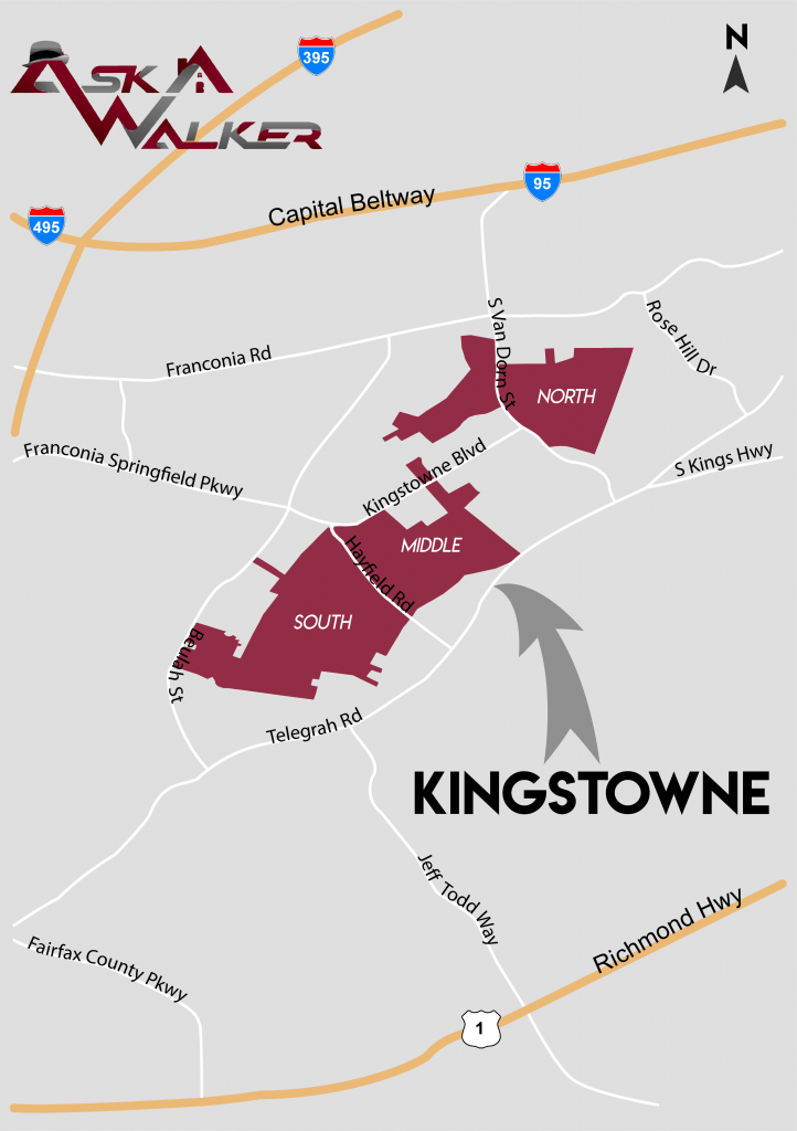 Kingstowne Virginia Community Map