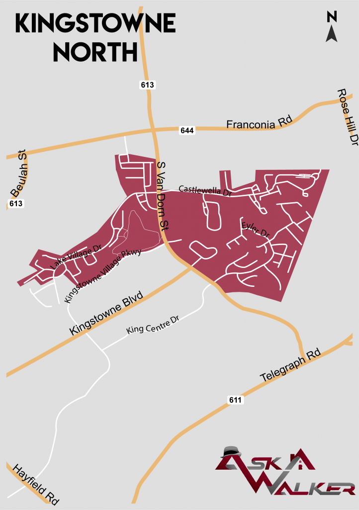 Kingstowne Village North Map - Alexandria Virginia Real Estate